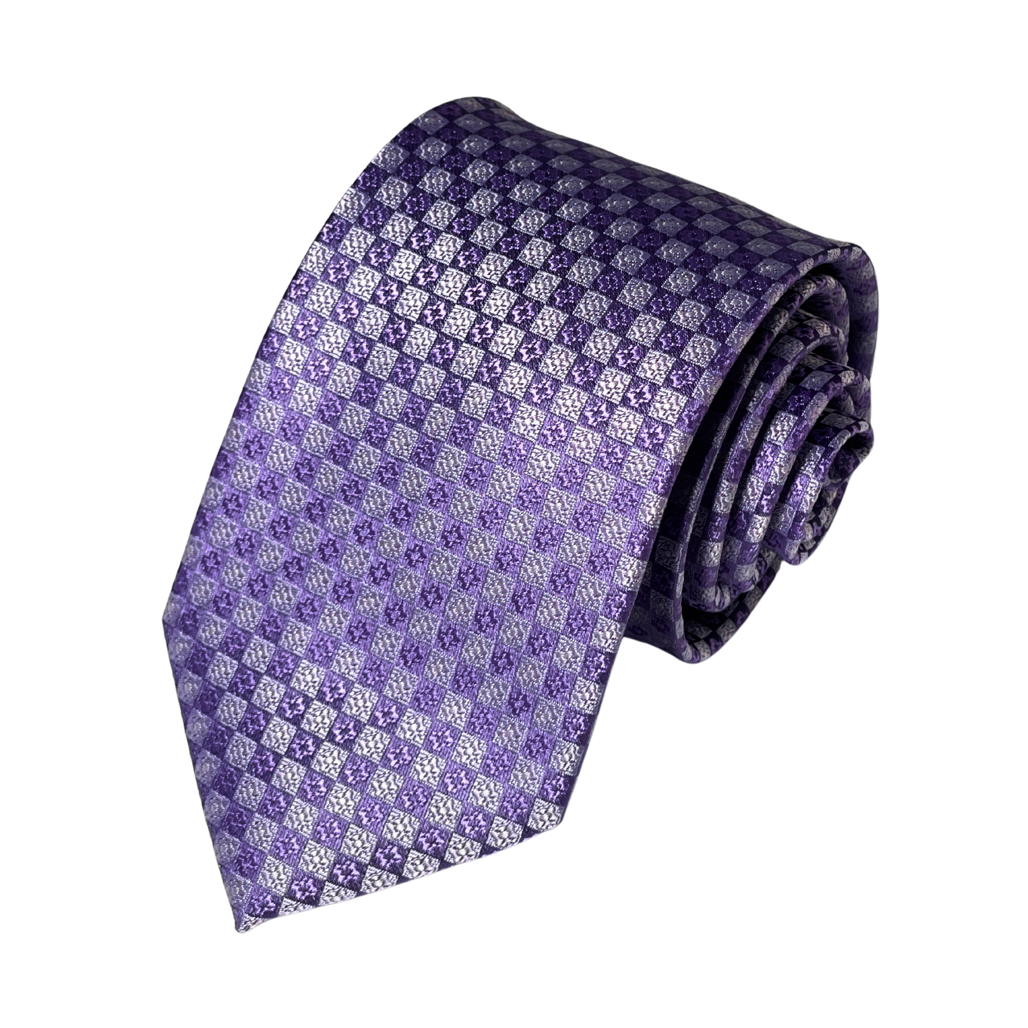 Violet Crosshatch Tie