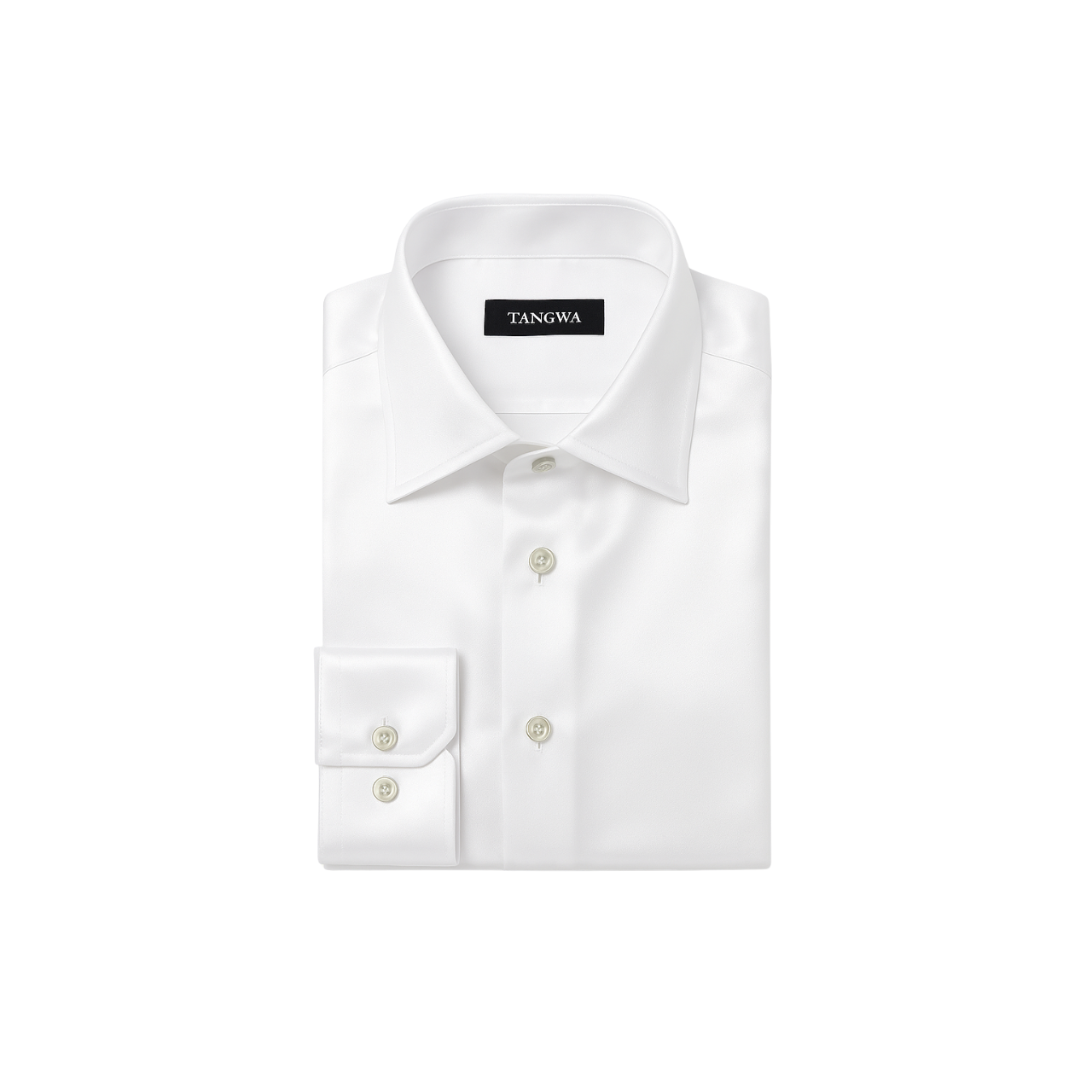White Shirt White Shell buttons