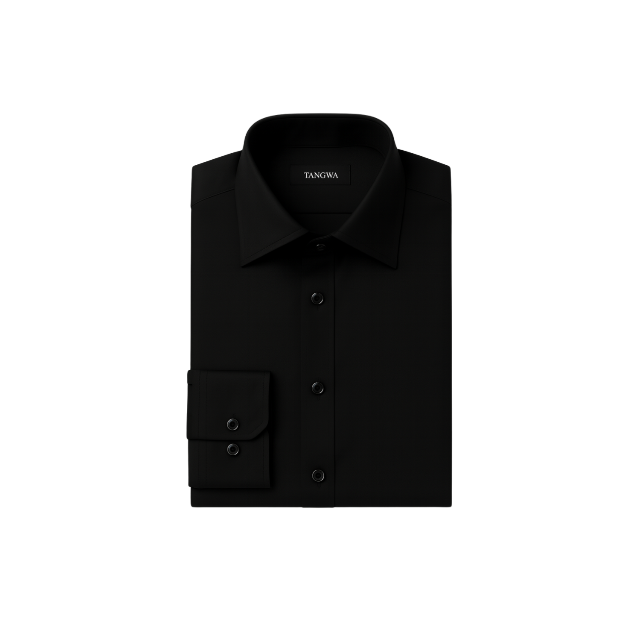 Black Shirt Black Buttons