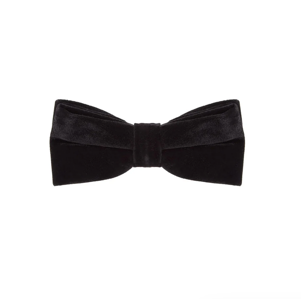 Black Velvet Half-Butterfly Bow Tie