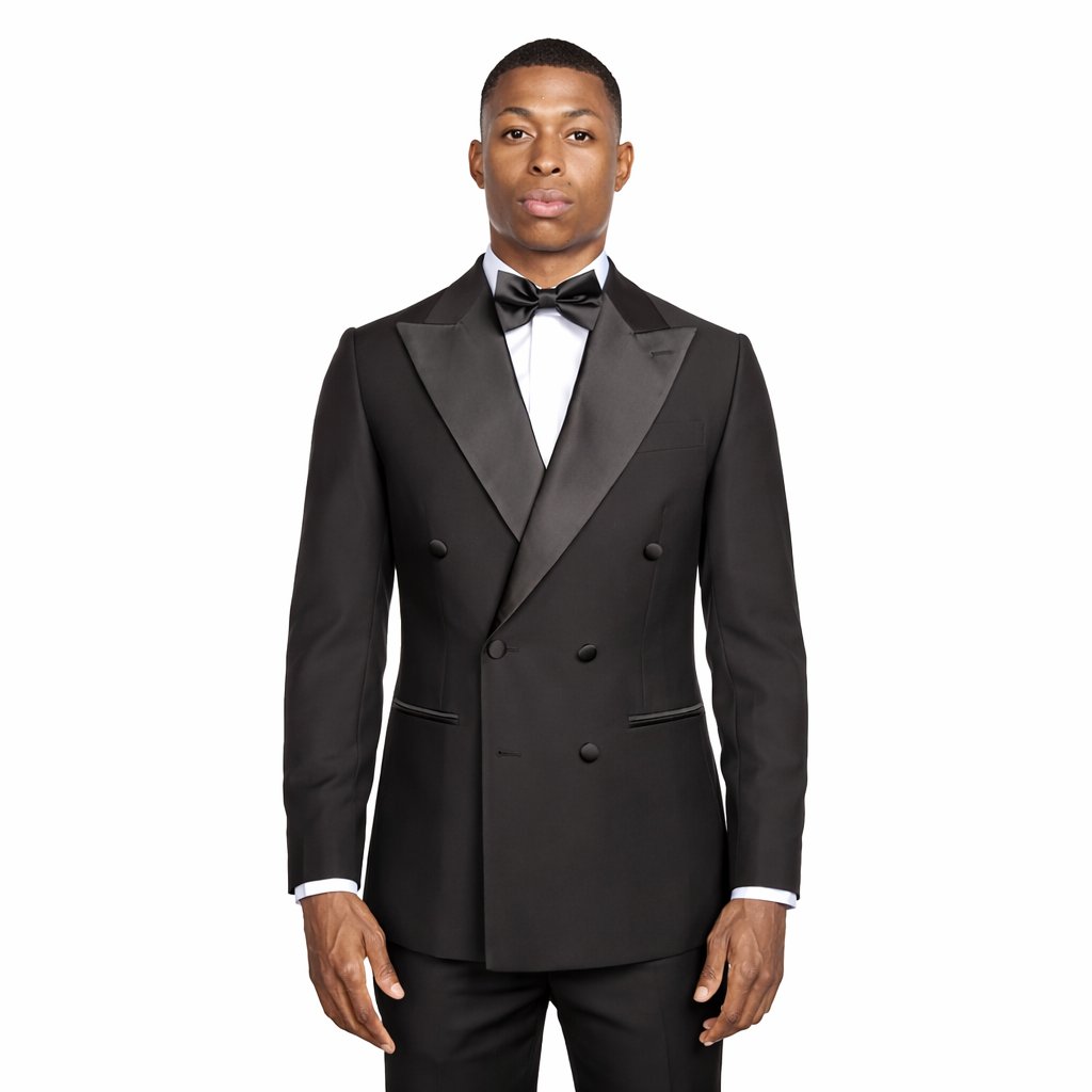 Black Double-Breasted Tux