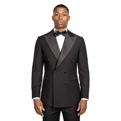 Black Double-Breasted Tux Jacket