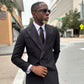 Black Double-Breasted Tux
