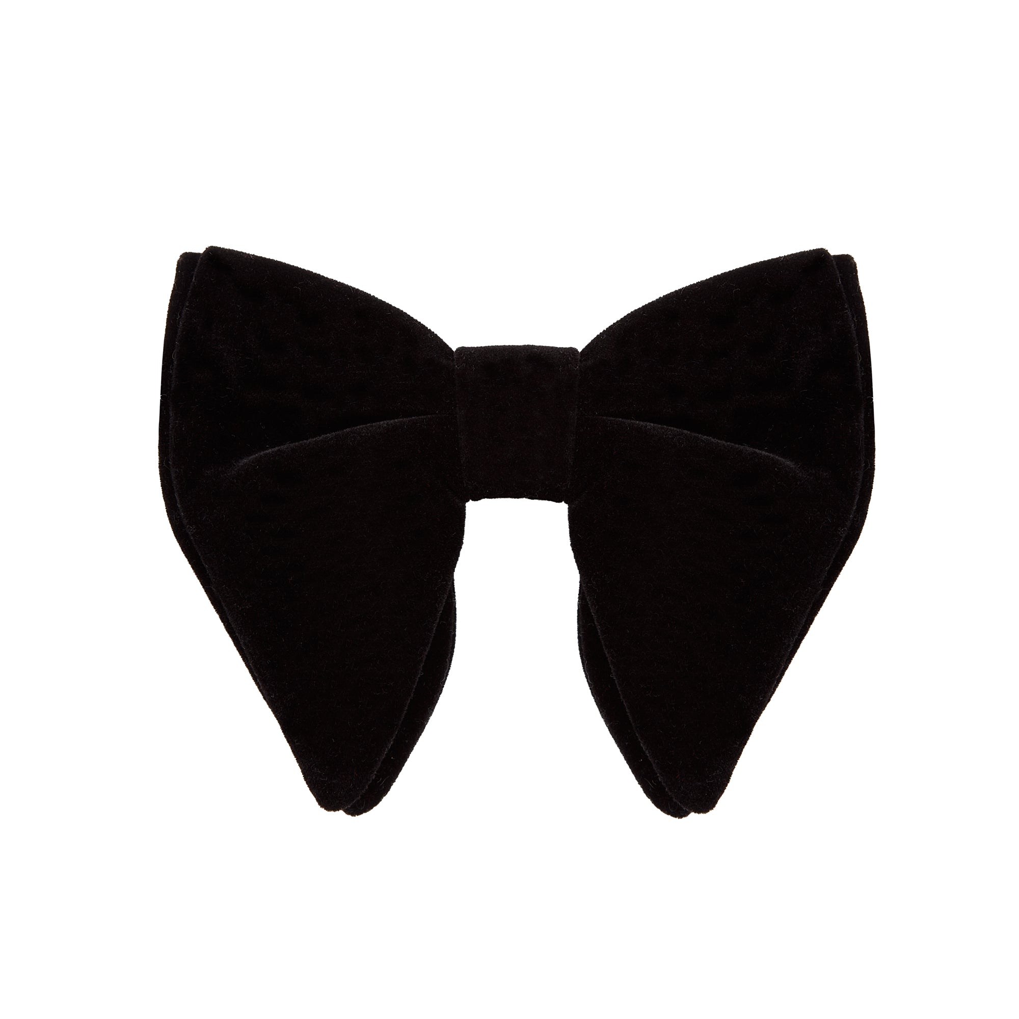 Black Velvet Butterfly Bow Tie