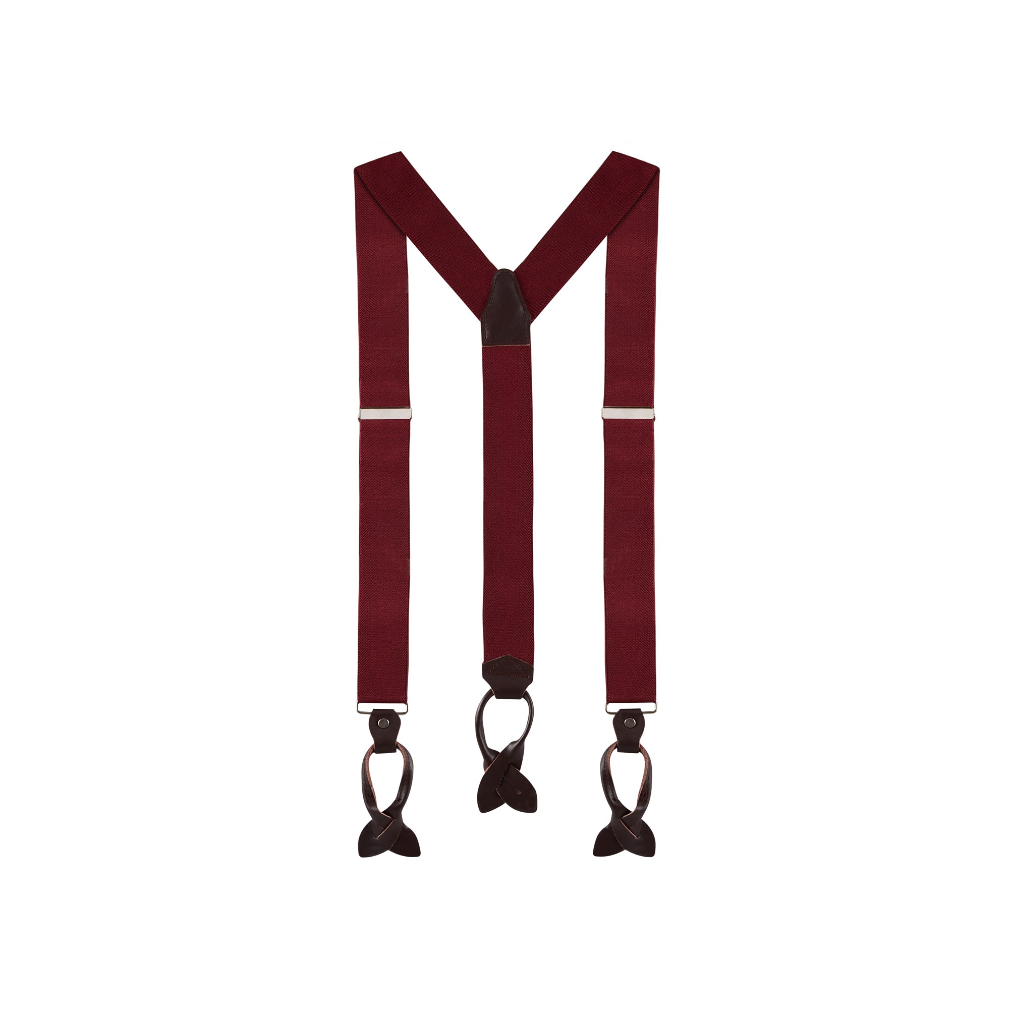 Burgundy Suspenders