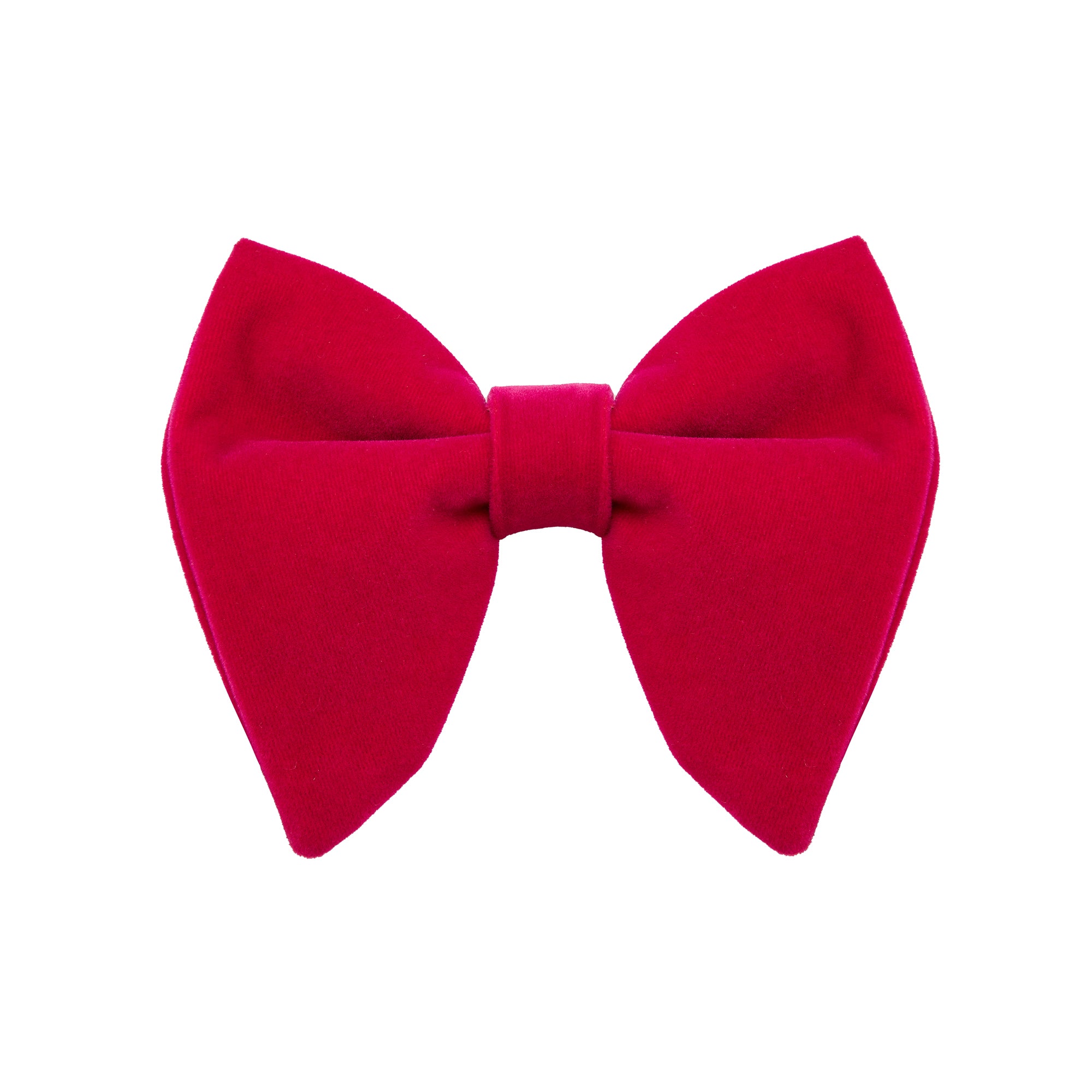 Fuchsia Velvet Butterfly Bow Tie