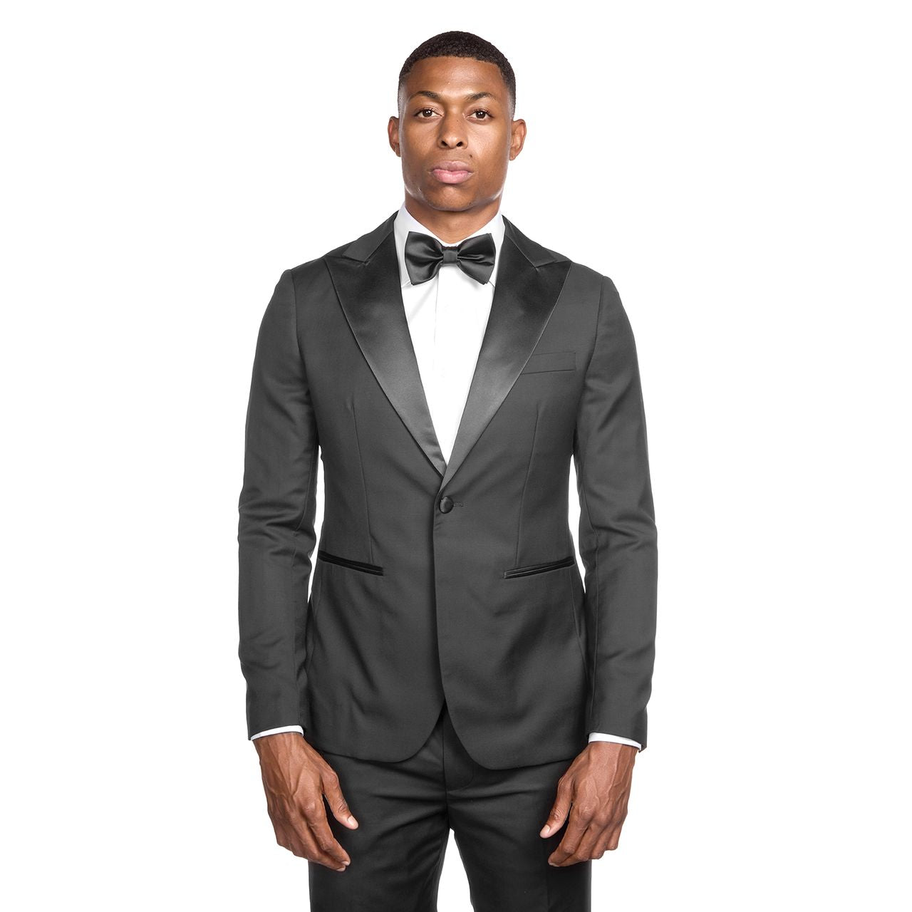 Single-Breasted One-Button Tuxedo Jacket